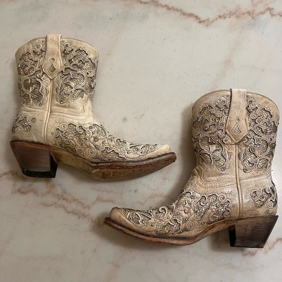 Corral Tan Leather Boots - Picture 3 of 10